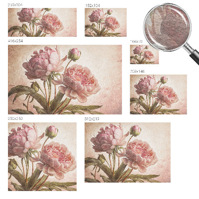 Papel de parede fotográfico Peônias delicadas