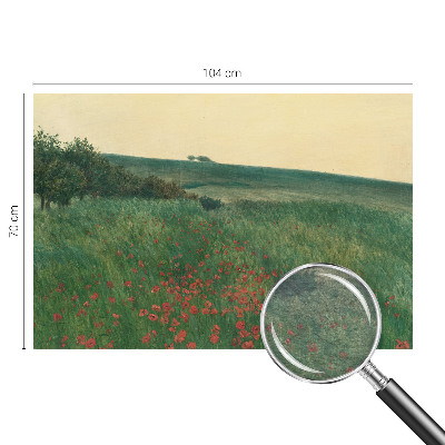 Papel de parede fotográfico Campos de papoulas