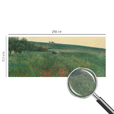 Papel de parede fotográfico Campos de papoulas