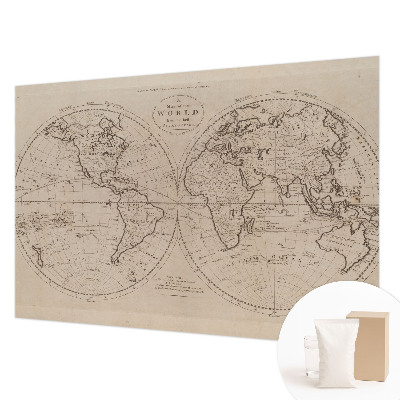 Mural de fotos na parede Mapa antigo