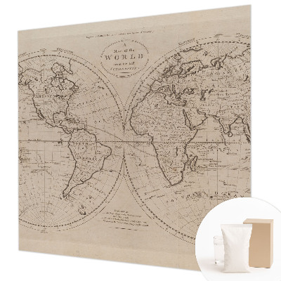 Mural de fotos na parede Mapa antigo