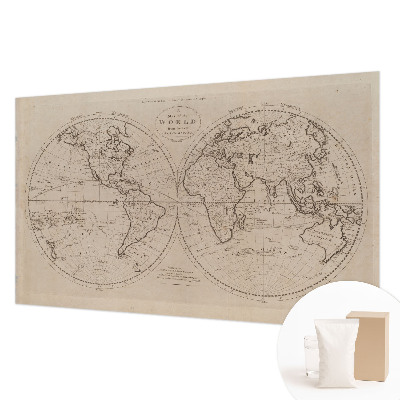 Mural de fotos na parede Mapa antigo