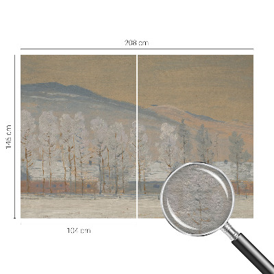 Papel de parede para quarto Paisagem de inverno