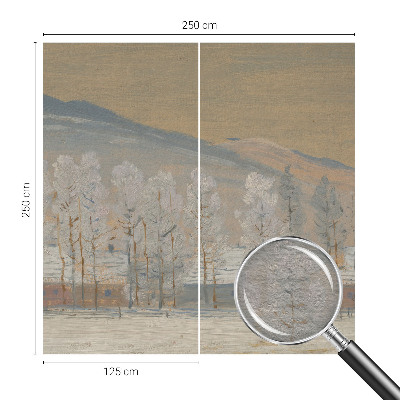 Papel de parede para quarto Paisagem de inverno