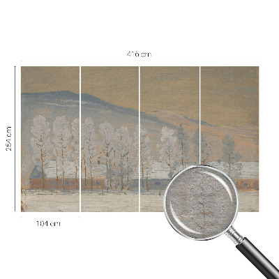 Papel de parede para quarto Paisagem de inverno
