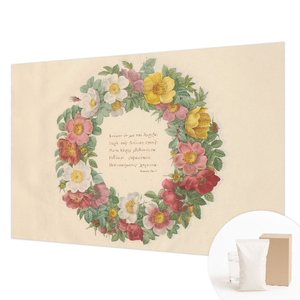 Papel de parede decorativo Coroa de flores