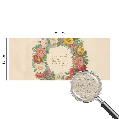 Papel de parede decorativo Coroa de flores