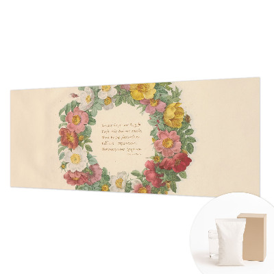 Papel de parede decorativo Coroa de flores