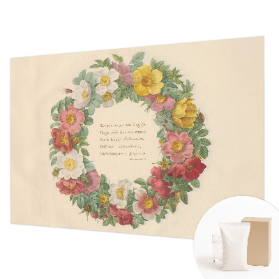 Papel de parede decorativo Coroa de flores