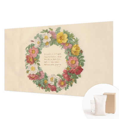 Papel de parede decorativo Coroa de flores