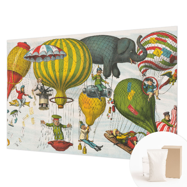 Mural de fotos na parede Viagem de balão