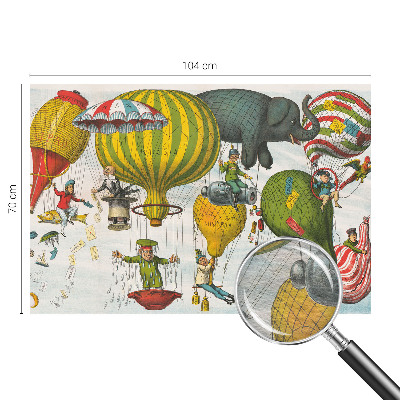 Mural de fotos na parede Viagem de balão