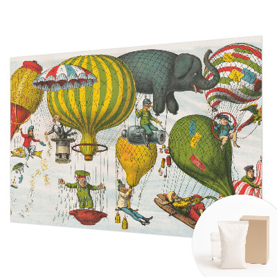 Mural de fotos na parede Viagem de balão