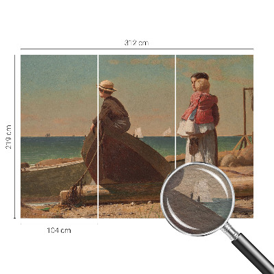 Papel de parede fotográfico Cena à beira-mar