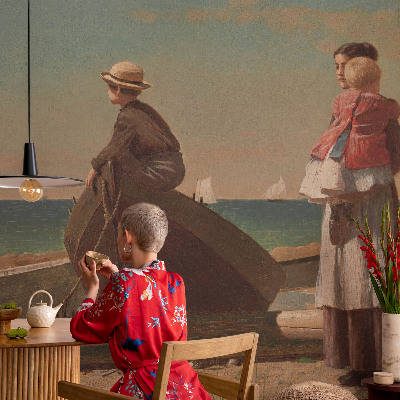 Papel de parede fotográfico Cena à beira-mar