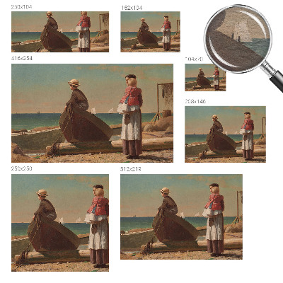Papel de parede fotográfico Cena à beira-mar