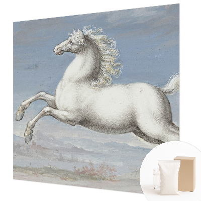 Papel de parede para sala Cavalos no salto