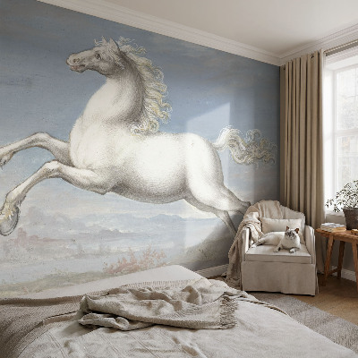 Papel de parede para sala Cavalos no salto