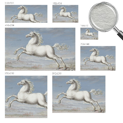 Papel de parede para sala Cavalos no salto