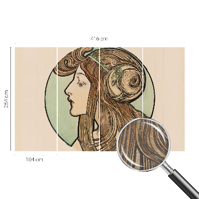 Mural fotográfico Retrato Art Nouveau