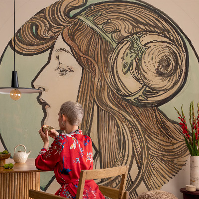 Mural fotográfico Retrato Art Nouveau