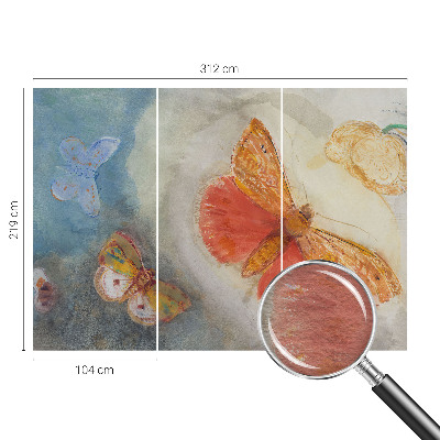 Papel de parede Borboletas coloridas