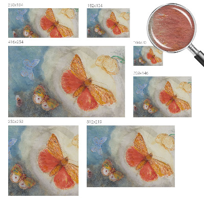 Papel de parede Borboletas coloridas