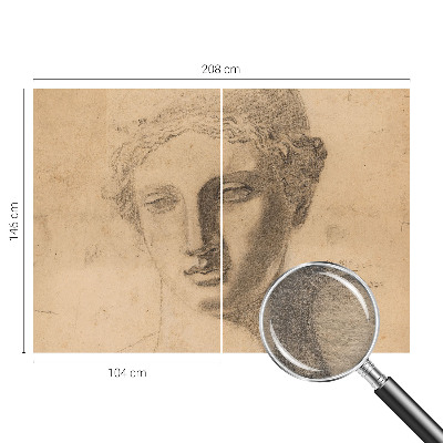 Papel de parede decorativo Retrato feminino
