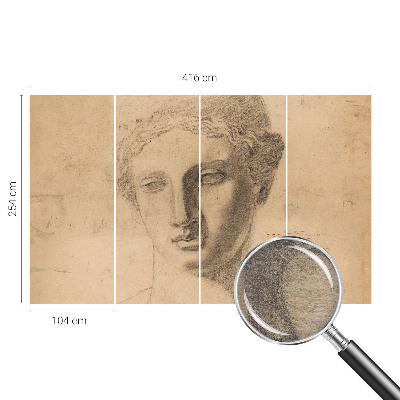 Papel de parede decorativo Retrato feminino