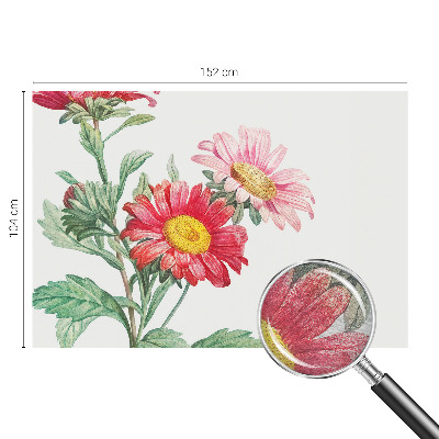 Papel de parede decorativo Flores delicadas