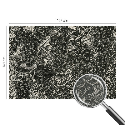 Papel de parede decorativo Estampa de uva