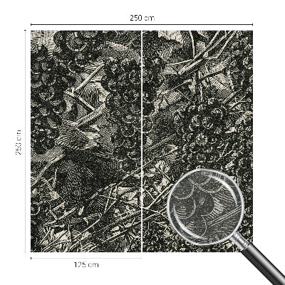 Papel de parede decorativo Estampa de uva