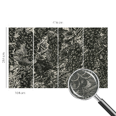 Papel de parede decorativo Estampa de uva