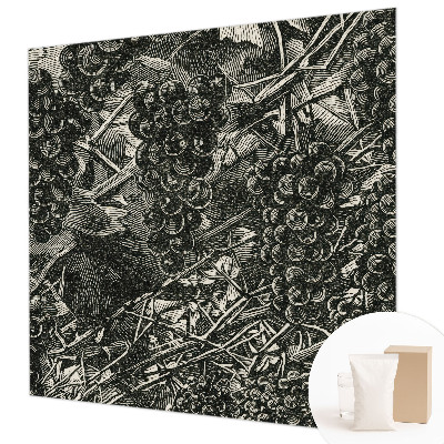 Papel de parede decorativo Estampa de uva