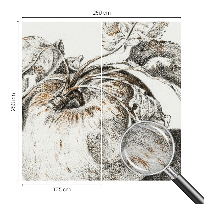 Fotomural Folhas de maçã