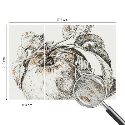 Fotomural Folhas de maçã