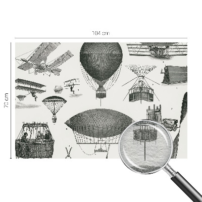 Papel de parede decorativo História da aviação