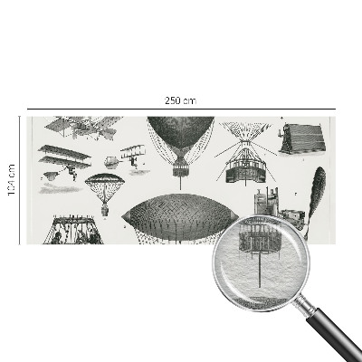 Papel de parede decorativo História da aviação