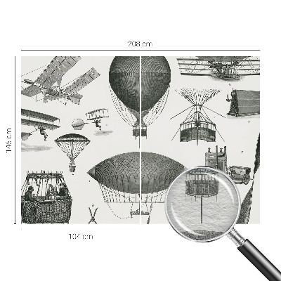 Papel de parede decorativo História da aviação