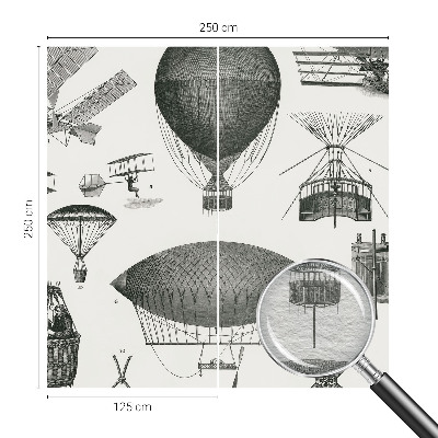 Papel de parede decorativo História da aviação