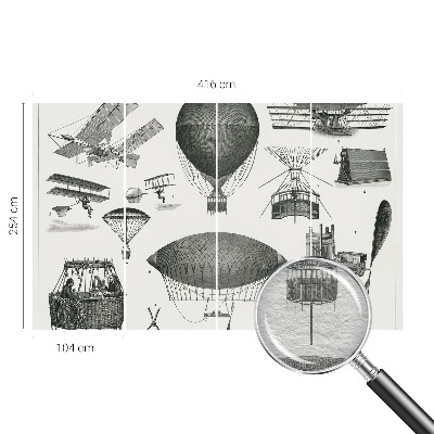 Papel de parede decorativo História da aviação