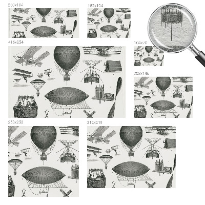 Papel de parede decorativo História da aviação