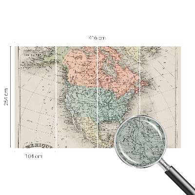 Papel de parede Mapa histórico