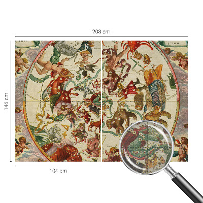 Mural de fotos na parede Composições estelares