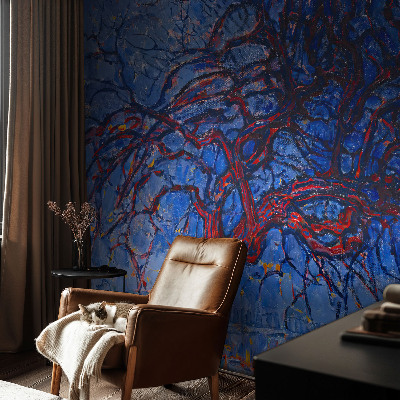 Papel de parede para sala Árvore da Chama