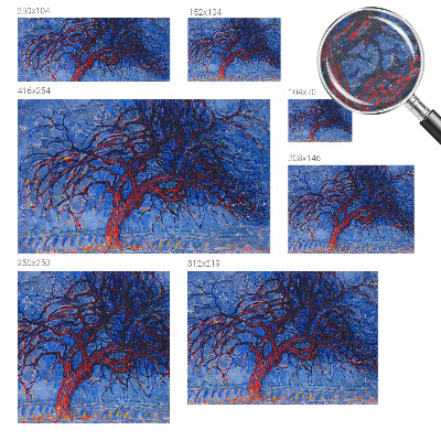 Papel de parede para sala Árvore da Chama