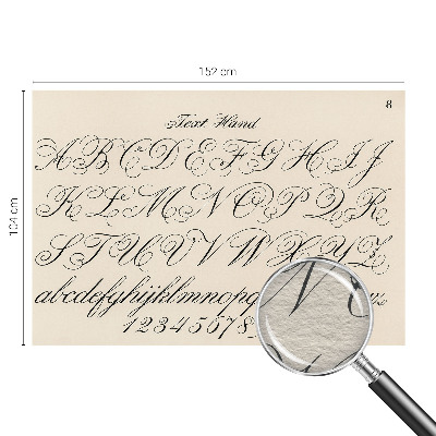 Papel de parede fotográfico Escrita caligráfica