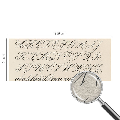 Papel de parede fotográfico Escrita caligráfica