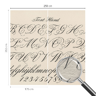 Papel de parede fotográfico Escrita caligráfica