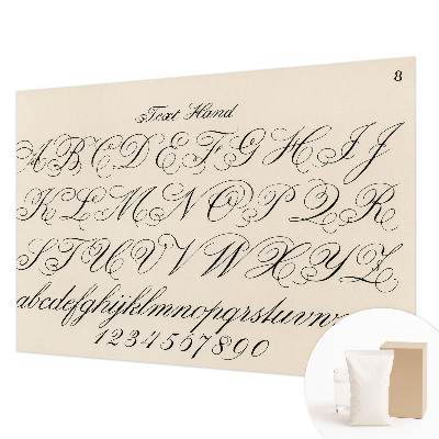 Papel de parede fotográfico Escrita caligráfica